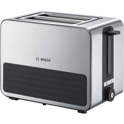 Tostadora BOSCH TAT7S25, 1050 W, 2 Ranuras para 2 Rebanadas – Acabado en Color Plata