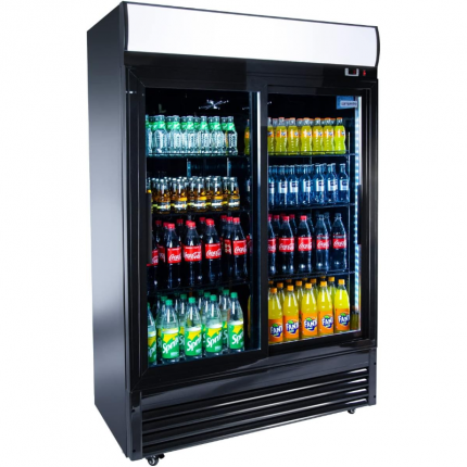 Refrigerador de Bebidas 880L 2 Puertas Correderas Cristal GGM Gastro